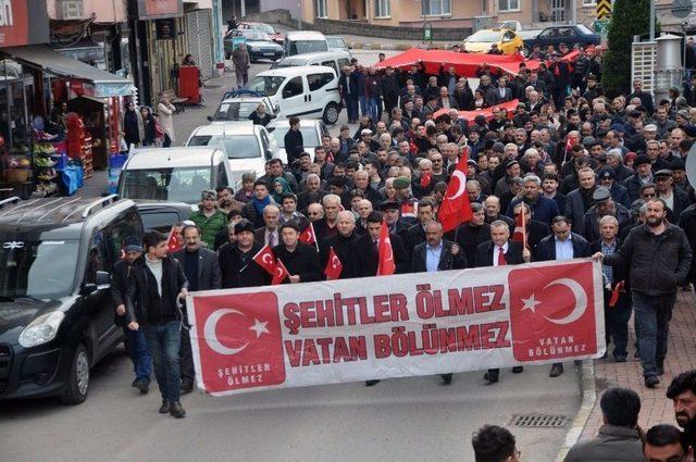 Yenice’den Mehmetçik’e Destek Yürüyüşü