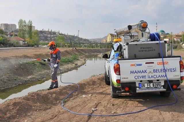 Mamak’ta Larva İlaçlaması Başladı