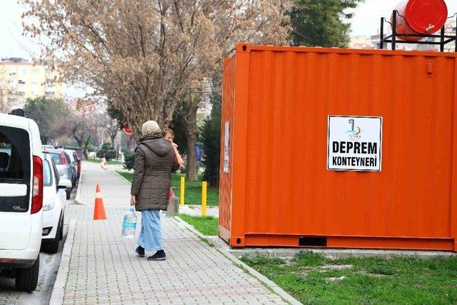 Bayraklı Belediyesi Deprem Konteyneri Sayısını 7’ye Çıkardı