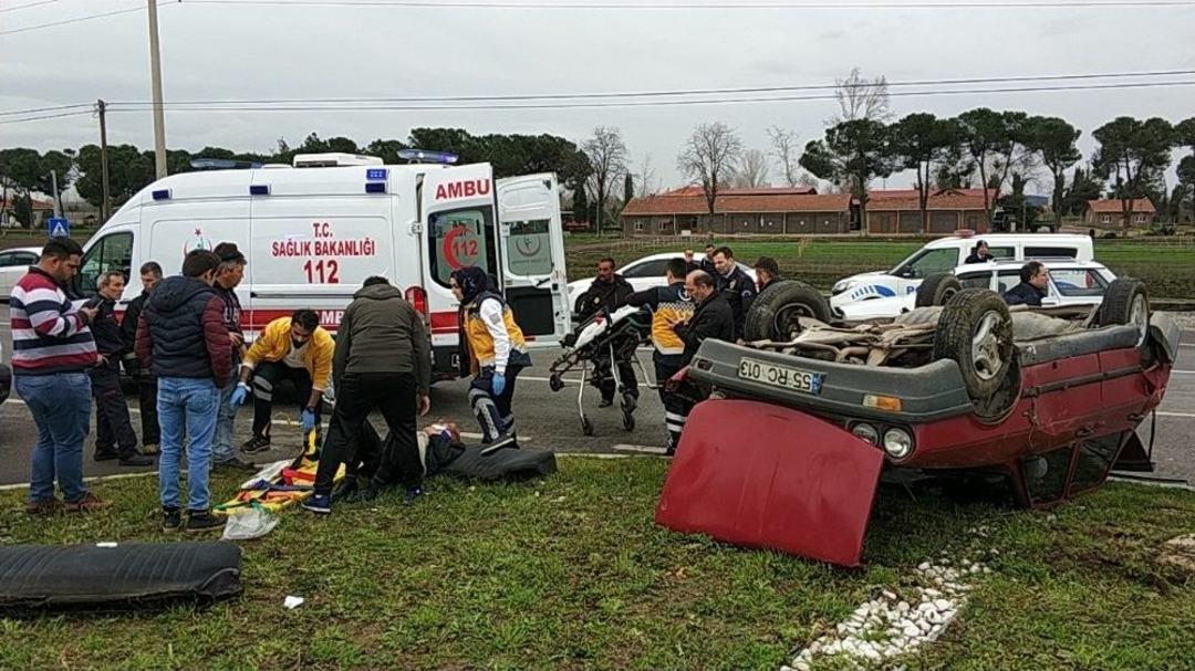 Ma&ccedil;a Giderken Kaza Ge&ccedil;irdiler: 1&rsquo;i Ağır 2 Yaralı
