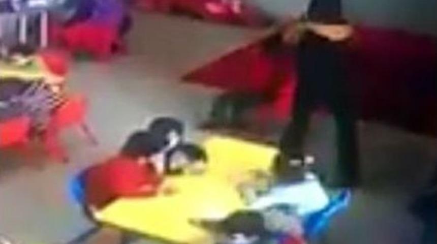 Turgutlu&rsquo;da Anaokulunda Tepki &Ccedil;eken G&ouml;r&uuml;nt&uuml;