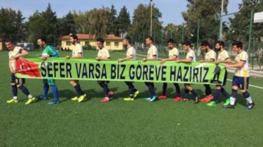 Hatay&rsquo;daki Amat&ouml;r Ma&ccedil;ta &lsquo;sefere Hazırız&rsquo; Mesajı
