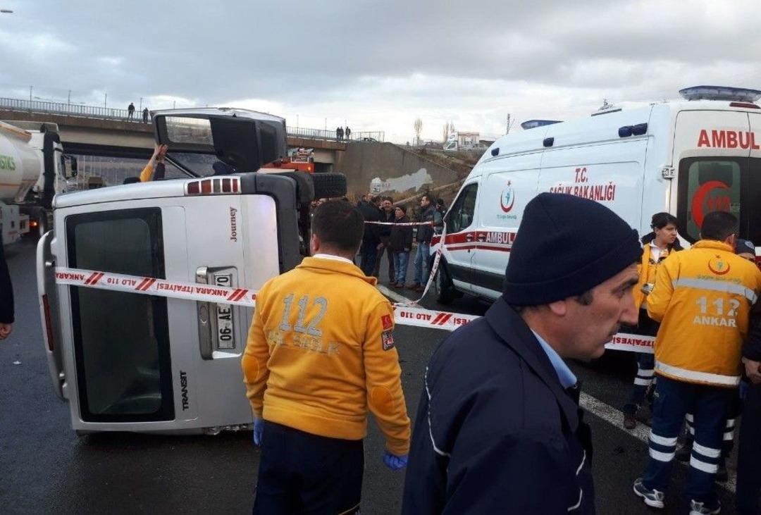 Başkent&rsquo;te Feci Kaza: 1 &Ouml;l&uuml;, 6 Yaralı