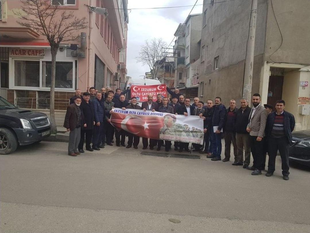 Oltu &Ccedil;ay&uuml;st&uuml; Derneği Afrin&rsquo;de Savaşan Mehmet&ccedil;ik İ&ccedil;in 13 Kurban Kesti