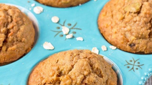 Havuçlu Elmalı Yulaflı Mini Kekler