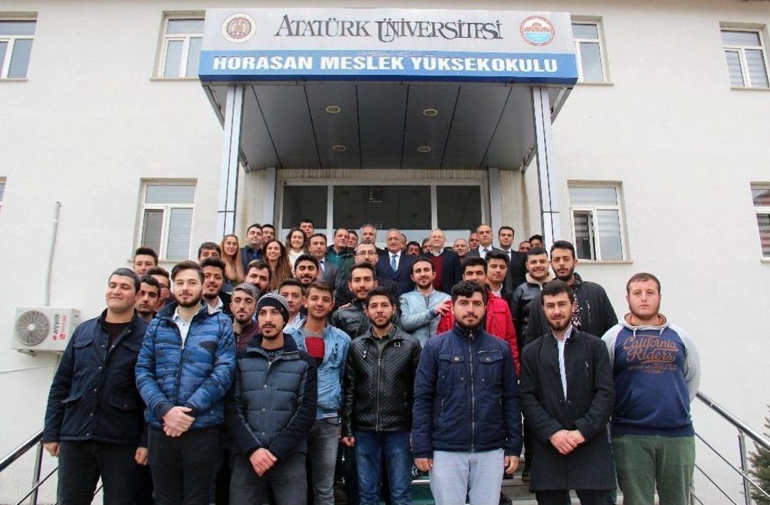 Rekt&ouml;r &Ccedil;omaklı&rsquo;nın &Uuml;&ccedil;&uuml;nc&uuml; Durağı Horasan İl&ccedil;esi Oldu