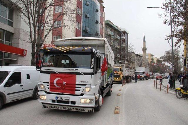 Burdurlu Esnaf Mehmetçik’e Destek İçin Yürüdü