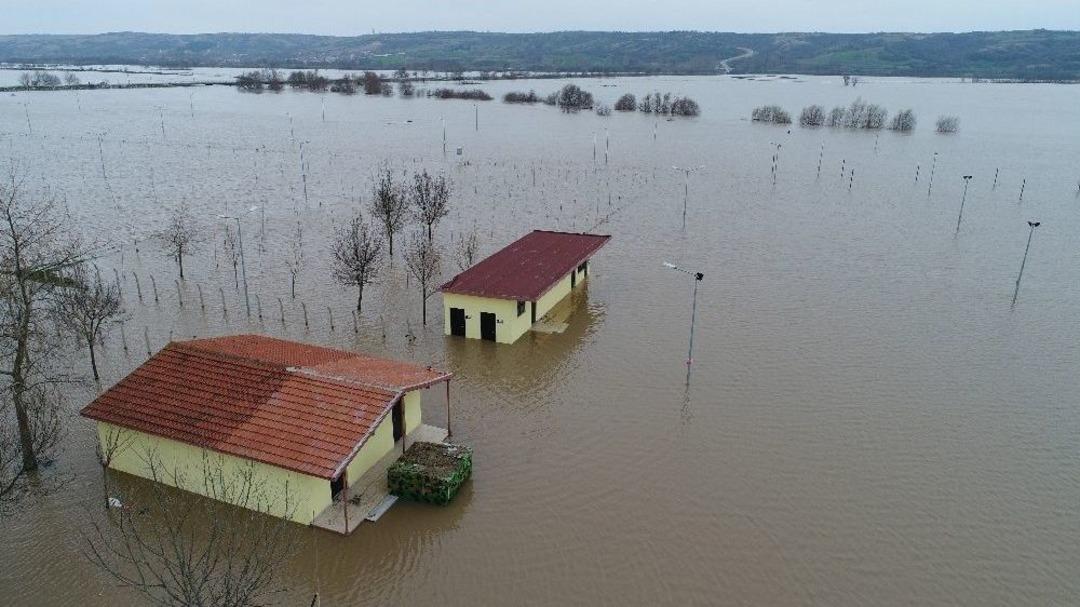 ( &Ouml;zel) Ergene Nehri Taştı, Evler Ve Tarım Arazileri Sular Altında Kaldı