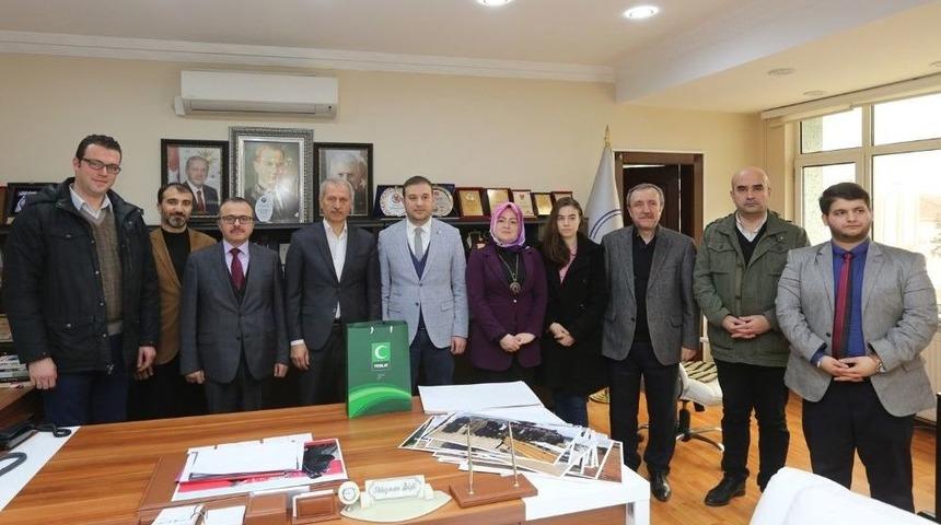 Yeşilay Y&ouml;netiminden Başkan Dişli&rsquo;ye Ziyaret