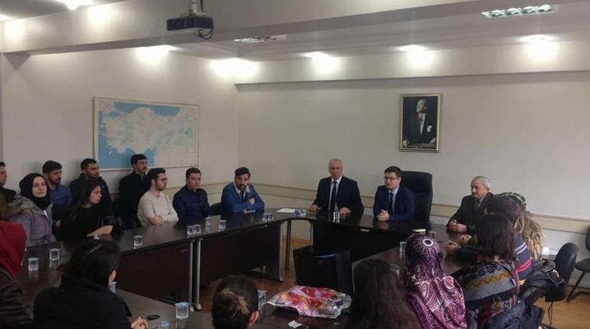 Kaymakam D&uuml;zg&uuml;n, Aday &Ouml;ğretmenlerle Toplantı Yaptı