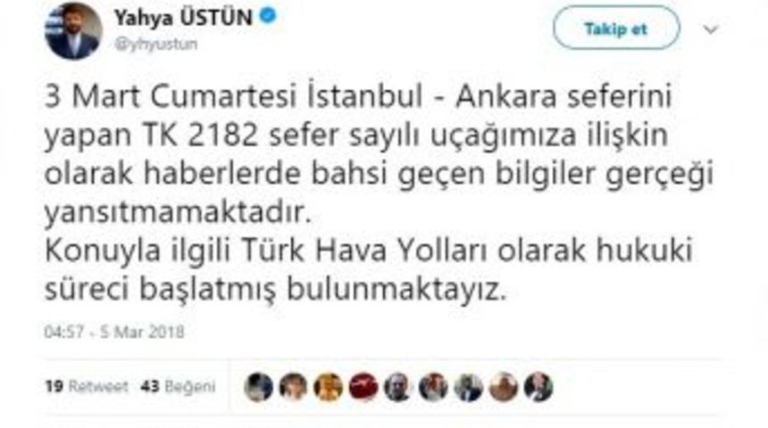 Thy U&ccedil;ağında Yakıt Olmadığı İddialarına Yalanlama