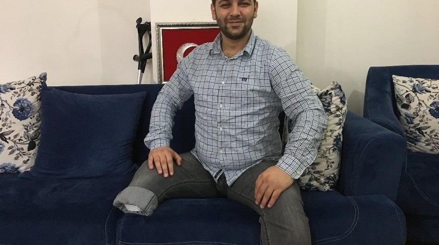 (&ouml;zel) Bacağı Kesilen 15 Temmuz Gazisi Konuştu