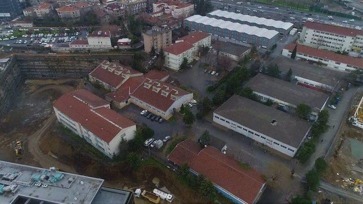 (özel) Şişli Endüstri Meslek Lisesi’nde Son Durum Havadan Görüntülendi G3
