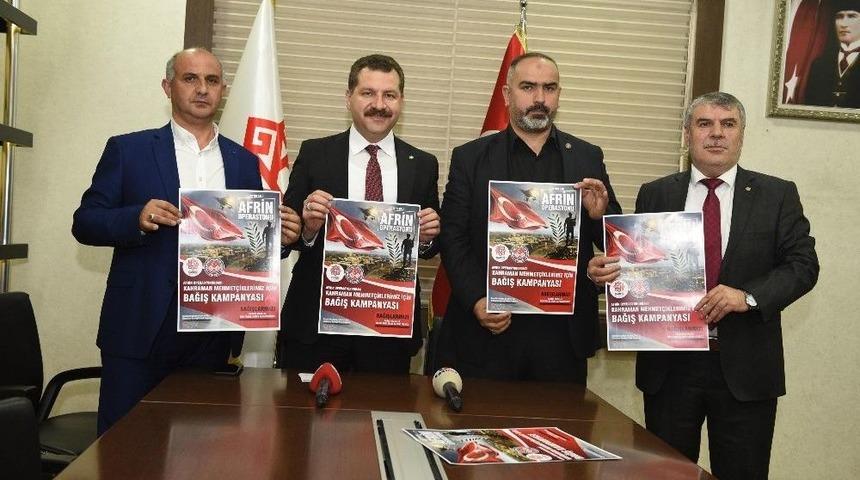 Karesi&rsquo;de Afrin Kahramanları İ&ccedil;in Bağış Kampanyası Başladı