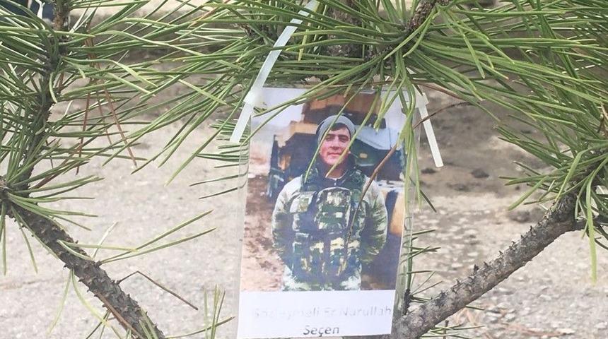 Afrin Şehitleri Anısına Fidan Diktiler