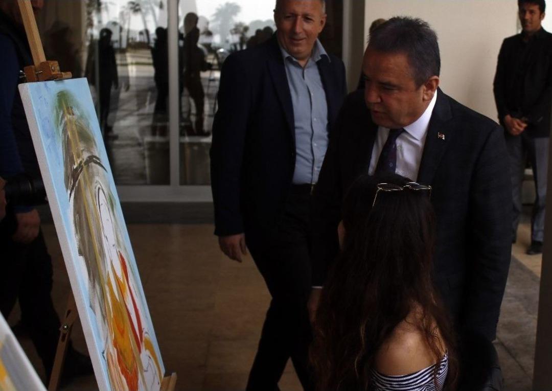 Konyaltı Belediyesi&rsquo;nden &lsquo;g&uuml;&ccedil; Ve Kadın&rsquo; Temalı Resim Yarışması