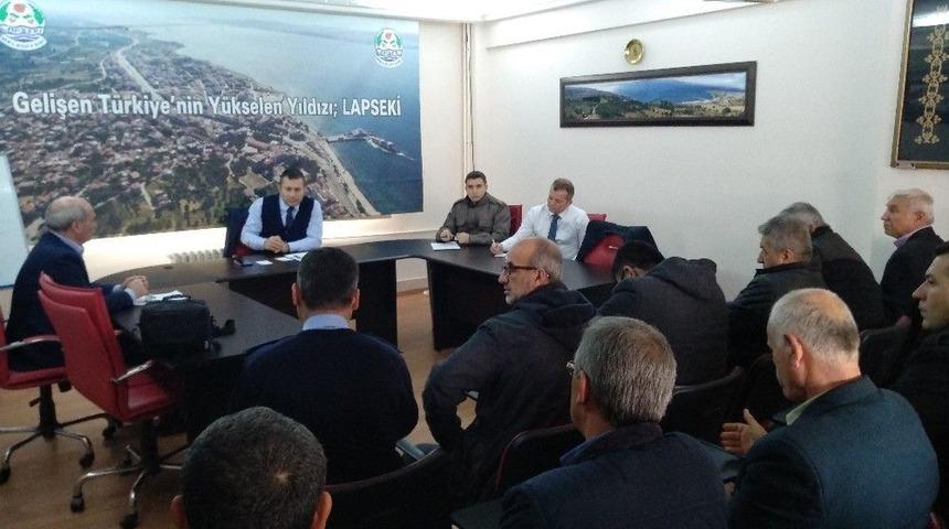 Lapseki&rsquo;de G&uuml;venlik Toplantısı Yapıldı