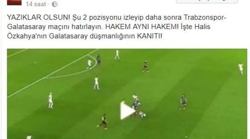 G&ouml;zlemcinin Hakem Aleyhine Olan Paylaşımı Tepkilere Neden Oldu