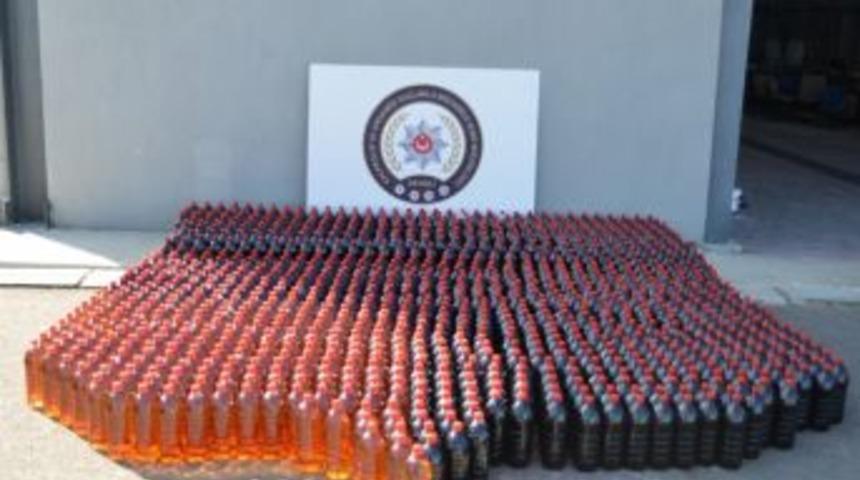 Polis Bastığı Depoda Bin 200 Şişe Bandrols&uuml;z Şarap Ele Ge&ccedil;irdi