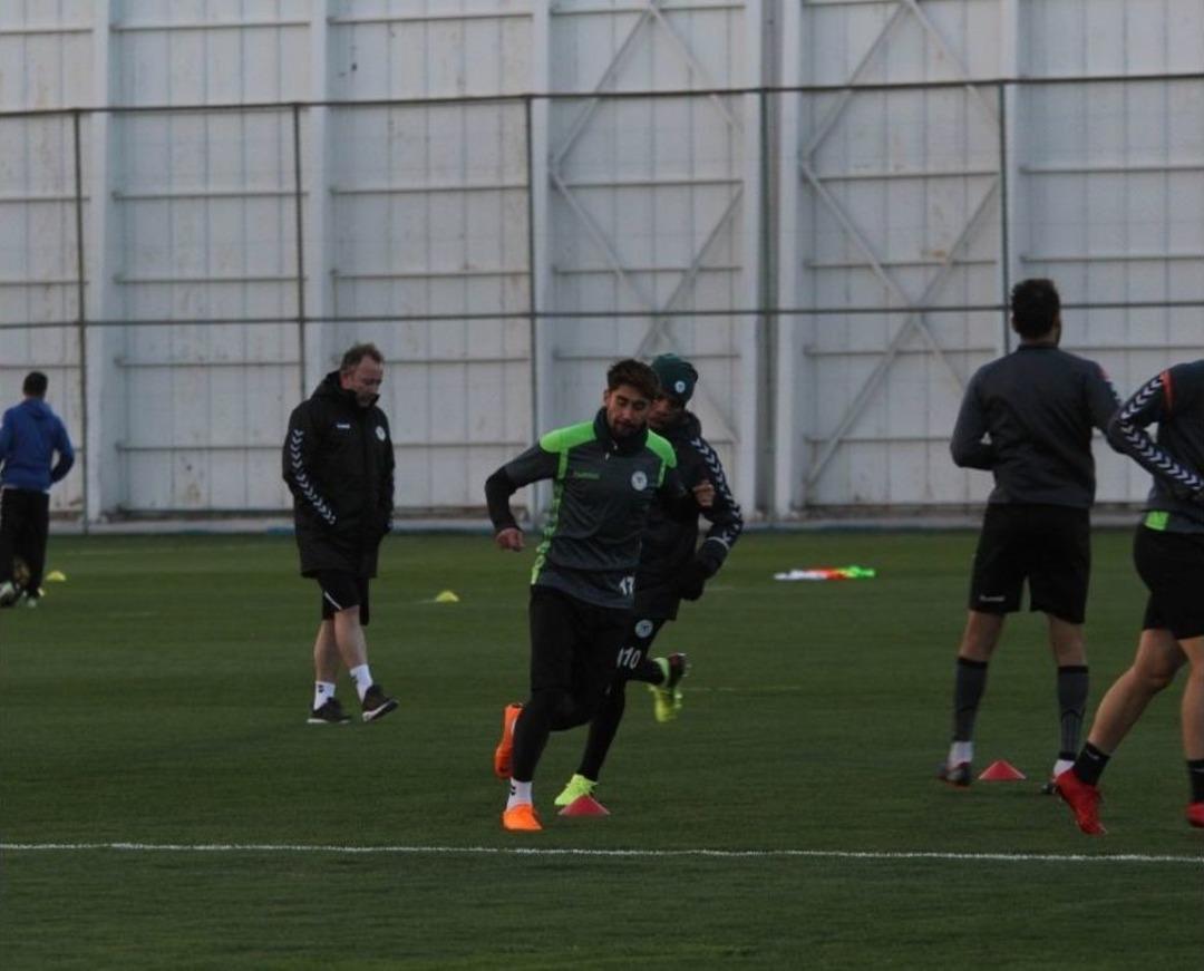 Sergen Yal&ccedil;ın Konyaspor&rsquo;da İlk Antrenmanına &Ccedil;ıktı