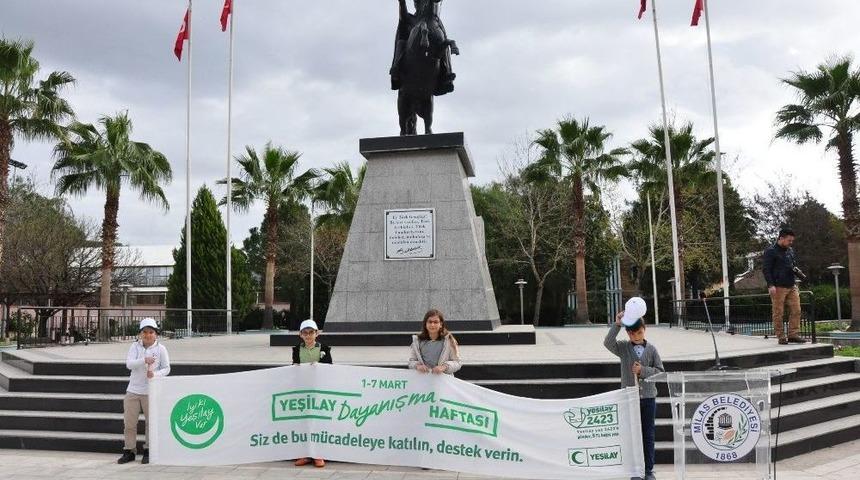 Milas&rsquo;ta Yeşilay Haftası Kutlanıyor