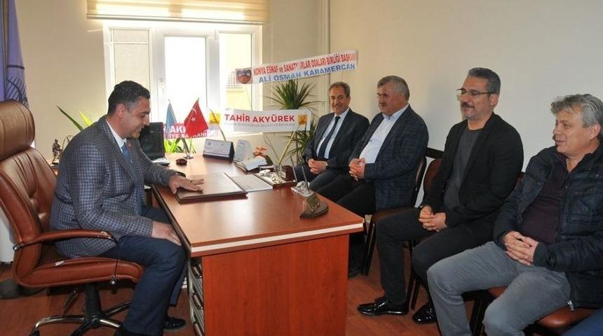 Başkan Akkaya&rsquo;dan Esnaf Odalarına Ziyaret