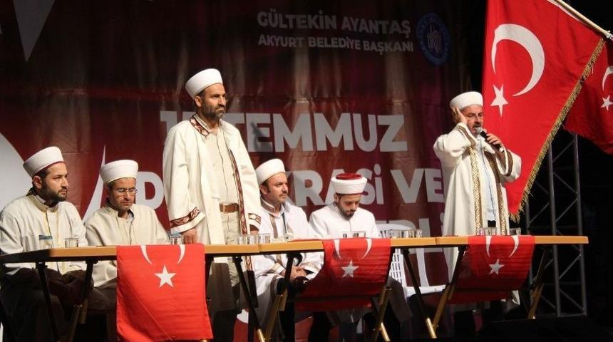 Akyurt&rsquo;ta 15 Temmuz Coşkusu