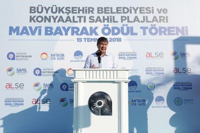 Konyaaltı Sahili Mavi Bayrakla Taçlandı