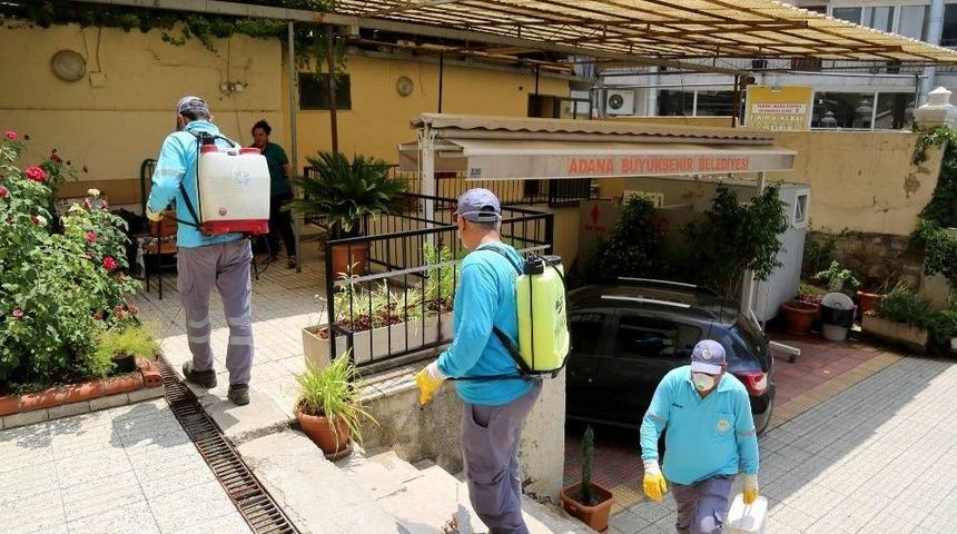 Adana Büyükşehir Belediyesi Bebekli Kilise’yi İlaçladı