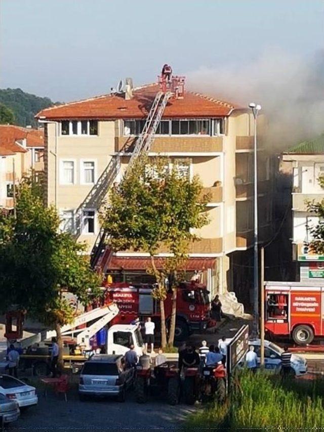 Sakarya’da Korkutan İş Yeri Yangını