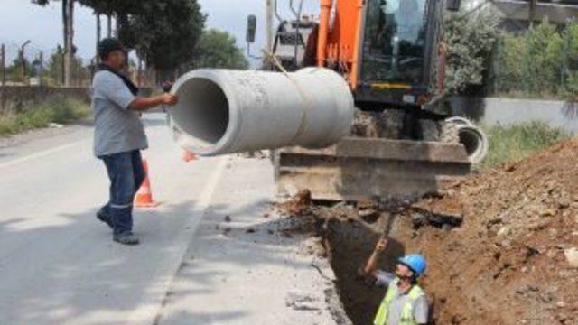 Dörtyol’da Yağmur Suyu Drenaj Hat Çalışması Yapıldı