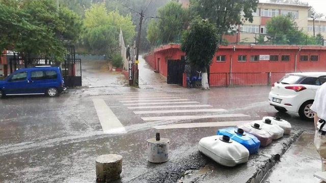 Zonguldak’ta Sağanak Yağış Etkili Oldu