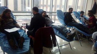 Kafkas Üniversitesi Öğrencileri Kan Desteğinde Bulundu