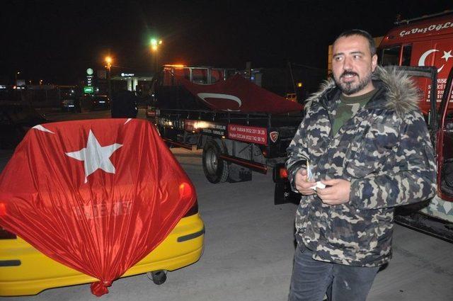 Sandıklı’da “afrin Harekatına” Destek Konvoyu