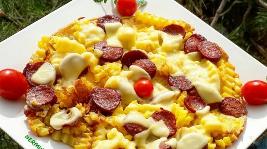 Patatesli Sucuklu Omlet