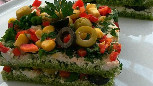 Ispanak Hamurlu Leziz Dilimler