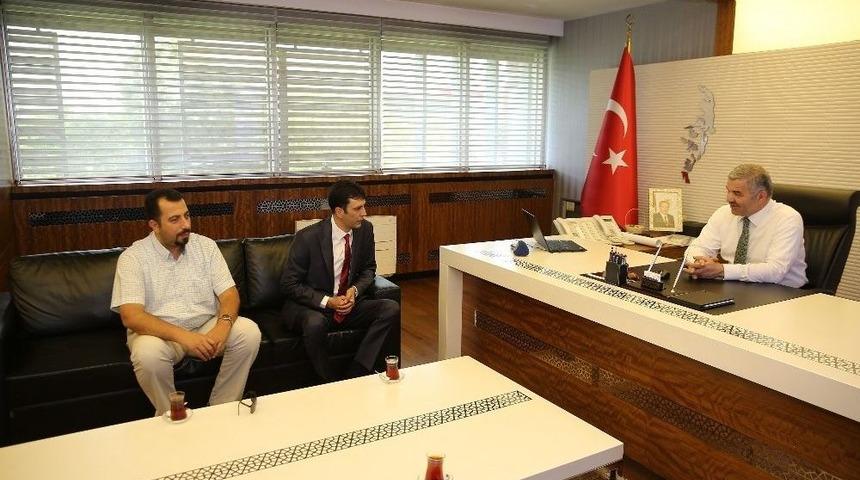 Başkan Çelik, Makine Mühendisler Odası Yönetimi İle Bir Süre Görüştü