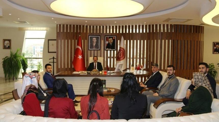 Ak Parti &Uuml;rg&uuml;p İl&ccedil;e Teşkilatı Rekt&ouml;r Bağlı&rsquo;yı Ziyaret Etti