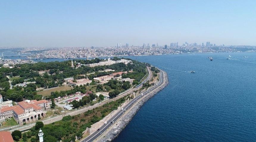 (&ouml;zel)	restore Edilmeye Başlanan İstanbul Surları Havadan G&ouml;r&uuml;nt&uuml;lendi
