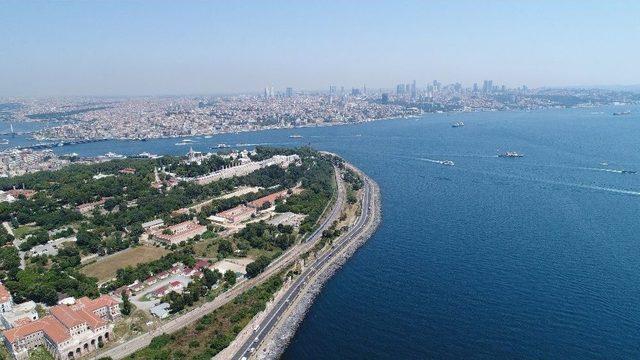 (özel) restore Edilmeye Başlanan İstanbul Surları Havadan Görüntülendi