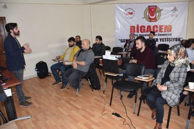 Bigacem’in “temel Gazetecilik” Kursunun İlk Etabı Tamamlandı