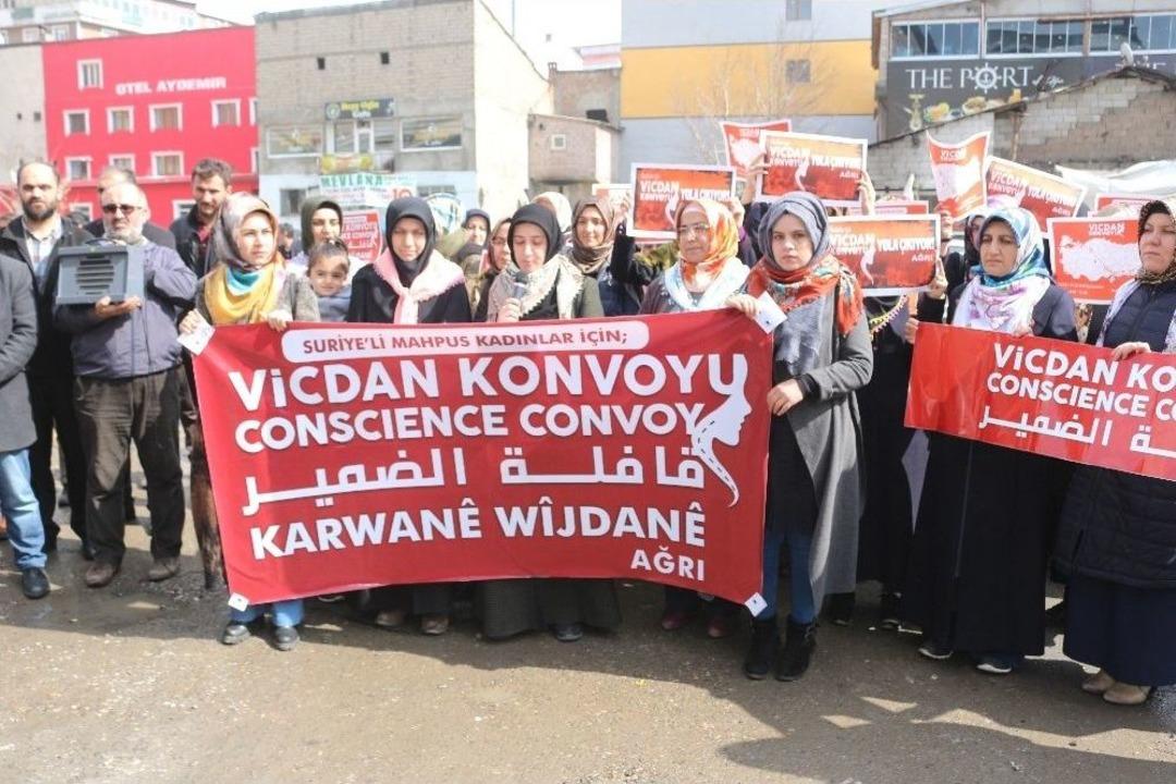 Vicdan Konvoyu Ağrı&rsquo;dan Yola &Ccedil;ıktı