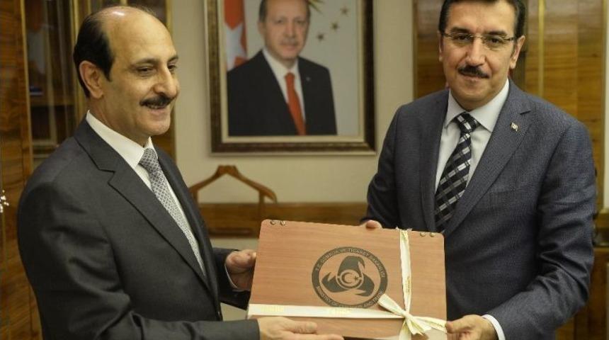 Bakan T&uuml;fenkci, &Uuml;rd&uuml;n Haşimi Krallığı B&uuml;y&uuml;kel&ccedil;isi Rifaie&rsquo;yi Kabul Etti