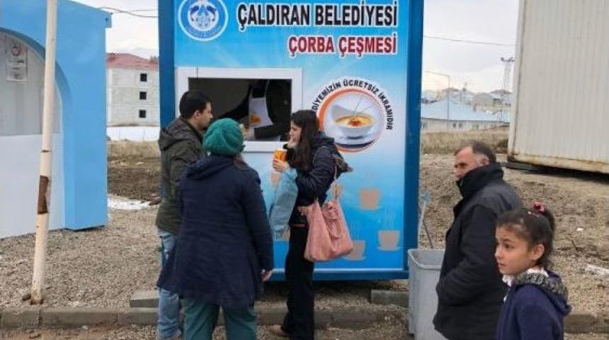&Ccedil;aldıran Belediyesinden &Ccedil;orba İkramı