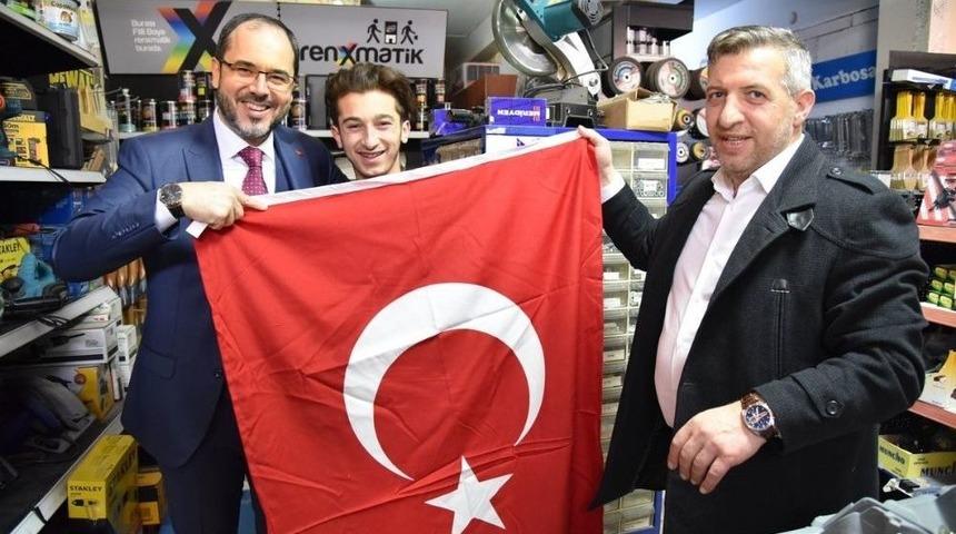 Başkan Ayaz İlçe Esnafına Afrin Harekatını Anlattı