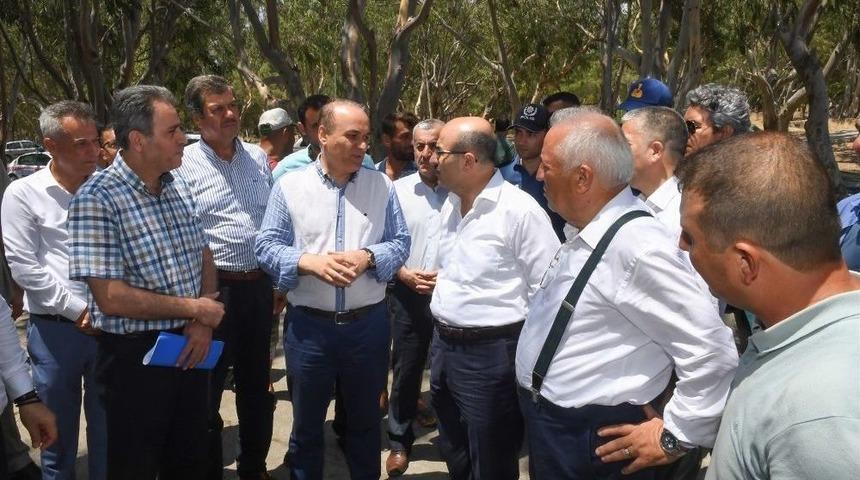 Vali Demirtaş Karataş&rsquo;ta Yapılan Arıtma Tesisini İnceledi