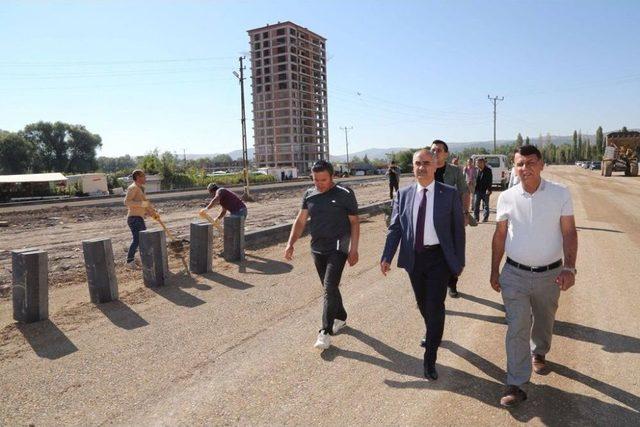Recep Tayyip Erdoğan Bulvarı’nda Çalışmalar Sürüyor