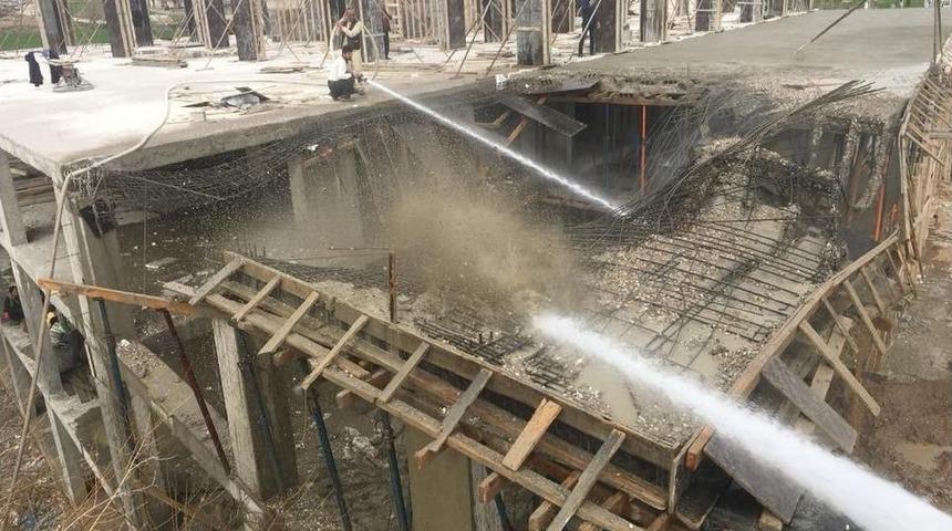 İnşaat Halindeki Binanın 3. Katı &Ccedil;&ouml;kt&uuml;