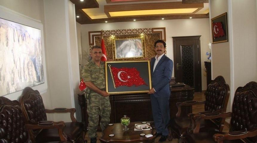 Albay Abaşlıoğlu&rsquo;ndan Kaymakam &Ouml;zt&uuml;rk&rsquo;e Veda Ziyareti