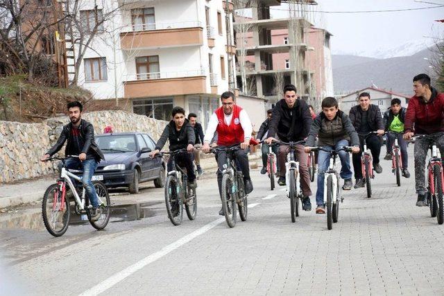 Hizan’da ‘sağlıklı Yaşam İçin Pedala Bas’ Etkinliği